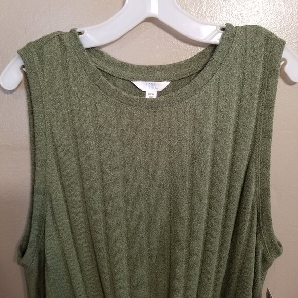 NEW Time & True Twist Front Tank, XXXL (22), Olive Green - Picture 3 of 8